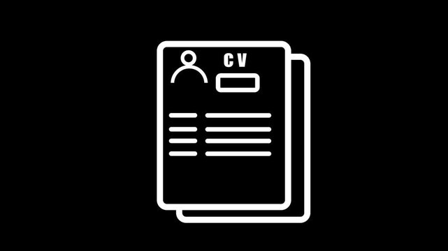 resume animated icon portfolio animated icon
