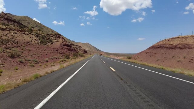 Driving Plate Grand Canyon East Rim Desert View Dr Eastbound Multicam Set 11 Rear View LIttle Colorado River Gorge Arizona USA