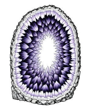 Amethyst Geode Interior