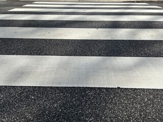 Fototapeta premium Zebra crossing freshly made