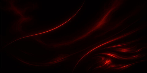 Obraz premium A flowing red abstract backdrop features smooth silk waves and soft satin textures with a motion pattern of energy and light