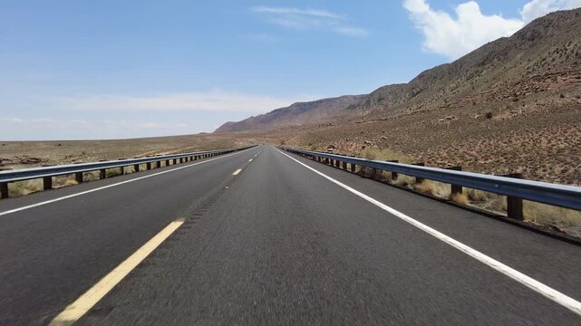 Driving Plate Grand Canyon East Rim Desert View Dr Eastbound Multicam Set 13 Front View LIttle Colorado River Gorge Arizona USA