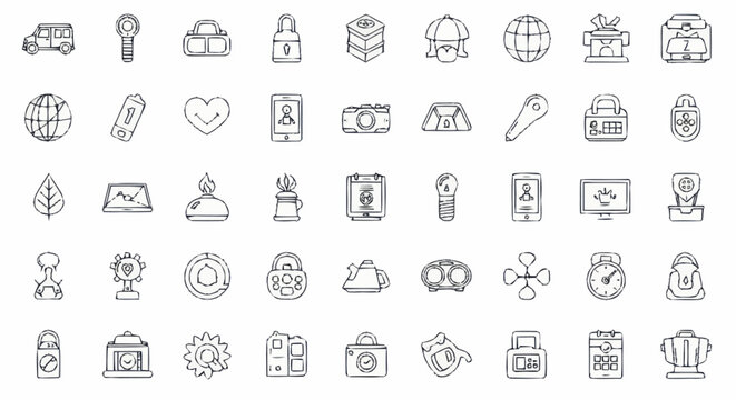 Various icons and symbols collection.