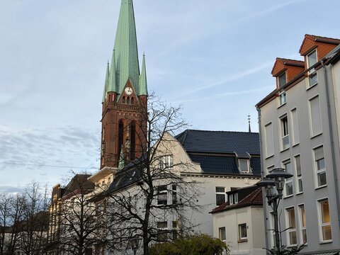 Blick in das Zentrum der Stadt Gladbeck im Ruhrgebiet