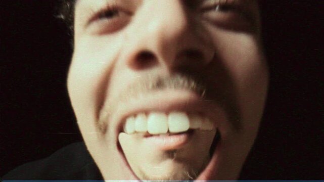 Crazy man vj loops background 