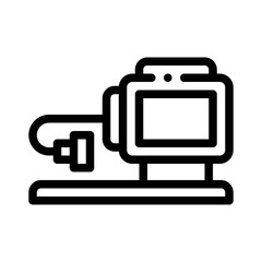 Naklejka premium booster line icon