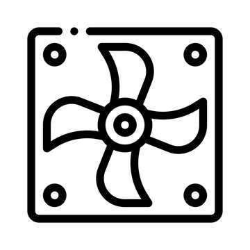 exhaust fan line icon