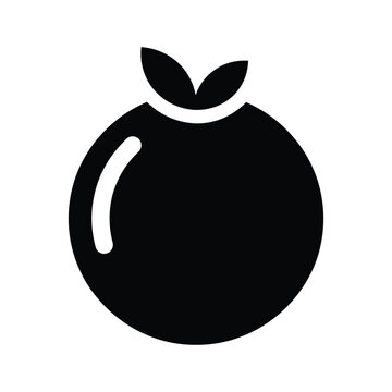 Minimalist black and white apple logo with a bite taken out