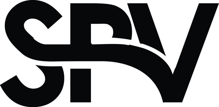 Letter SPV minimalist logo