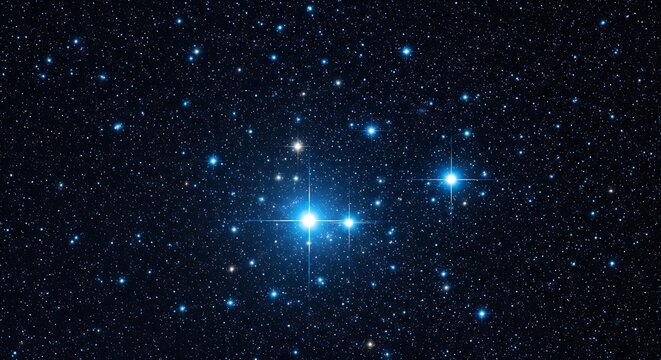 The mesmerizing beauty of the pleiades star cluster captured in deep space imagery