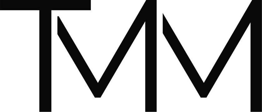 Letter TMM minimalist logo design