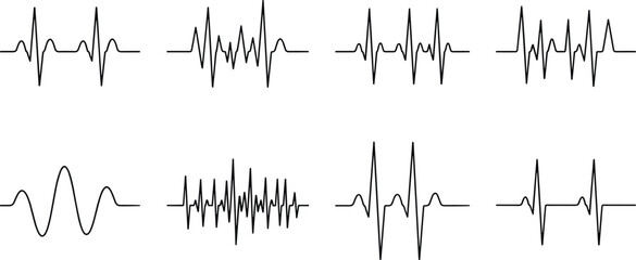 Obraz premium Flat Heart Rate Pulse Line Icon Inside a Heart Silhouette for Healthcare Medical Cardiology Diagnostic Fitness Tracking Wellness Monitoring and Cardiovascular Health Graphics