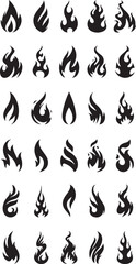 Obraz premium Creative fire logo design vector illustration.