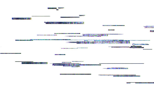 Glitch pixel effect.Distorted glitching screen overlay