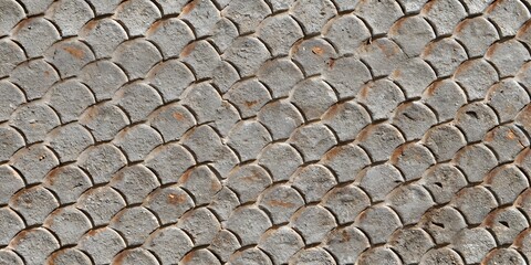 light gray fish scale mosaic tile pattern texture seamless background for wall panels furniture and crafts © MD