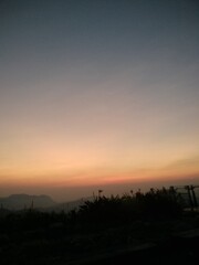 Fototapeta premium sunset in the city