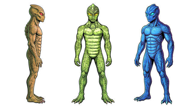 3人のレプタリアン宇宙人