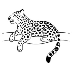 Leopard vector illustration. © Lucila Naves