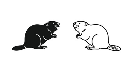 Beavers vs Rodents: Key Differences Explained Vector © Sultan
