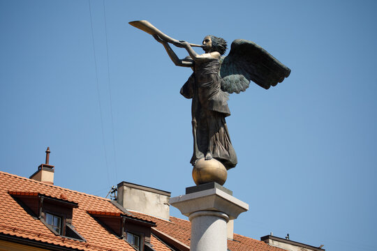 The Angel of Uzupis Statue by Romas Vilciauskas in Vilnius