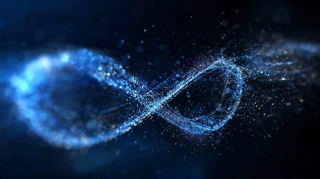 A mesmerizing infinity symbol, representing boundless potential and enduring continuity