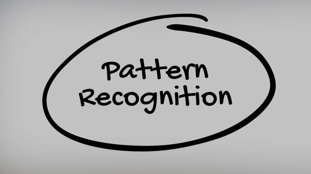 Pattern Recognition Hand Writing Text on Glass Screen