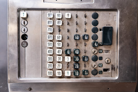 M&aacute;quina de caixa registradora antiga