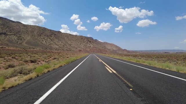 Driving Plate Grand Canyon East Rim Desert View Dr Eastbound Multicam Set 15 Rear View LIttle Colorado River Gorge Arizona USA
