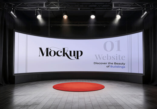 Presentation Screen Mockup Backdrop