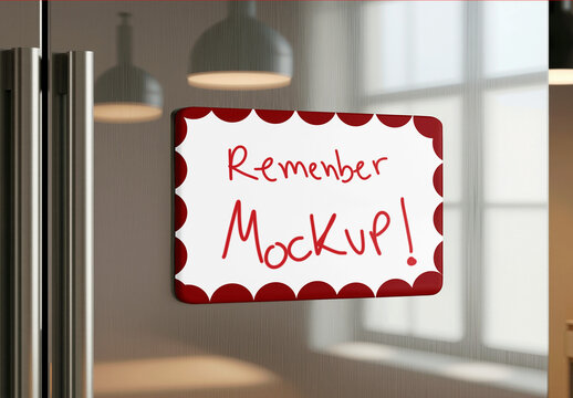 Refrigerator Board Mockup