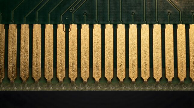Close-up of a computer memory module, technology and data storage AI infrastructure, server farm, GPU cluster, data center hardware, parallel computing background, copy space