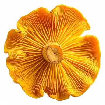 Cantharellus cibarius mushroom .chanterell edible 