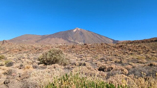Tenerife Canary island panorama of volcano Teide volcanic landscape landmark Spain