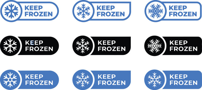 Keep frozen labels a variety of designs for cold storage
