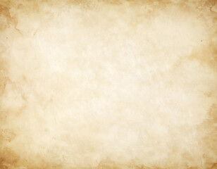 Fototapeta premium アンティークな古い紙のテクスチャ背景（羊皮紙・古文書風） / Vintage old paper texture background with aged borders and stains