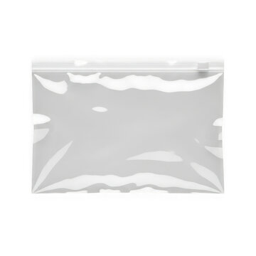 A crumpled and wrinkled silver plastic bag against a white background. isolated on transparent background