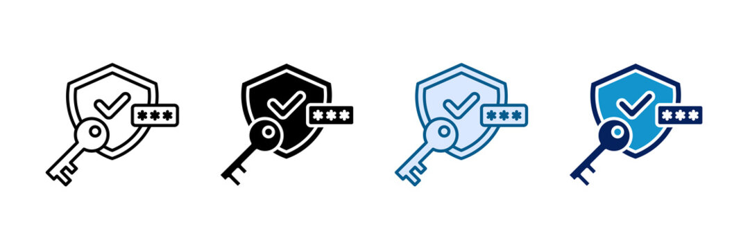 Security Token Icon Set Multiple Style Collection