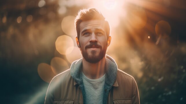 Basking in the warm embrace of a golden sunset, a moment of pure serenity and hope.