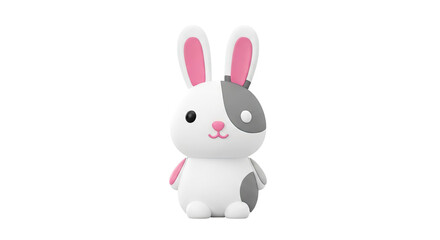 Fototapeta premium Cute 3D Cartoon Bunny