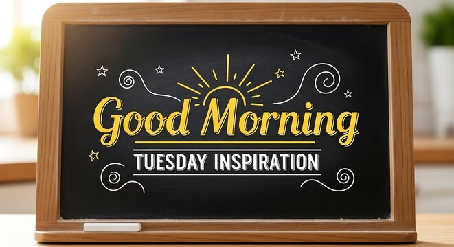 Good Morning Tuesday Inspiration - A Positive Start to the Week.