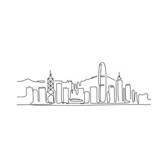Fototapeta premium San francisco skyline depicted with a continuous single line drawing