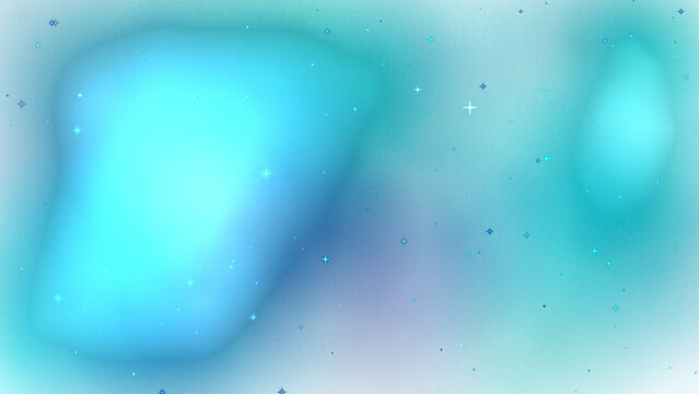 Abstract Swirls of Blue and Turquoise Colors