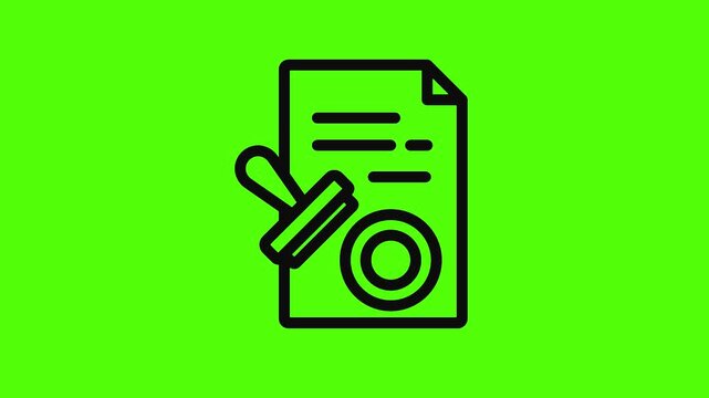 Approved Agreement: A meticulously crafted outline of a document, stamped with official approval, symbolizes a finalized agreement. The background offers a fresh, vibrant, and clean backdrop.