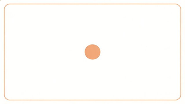 Orange circle in a white frame