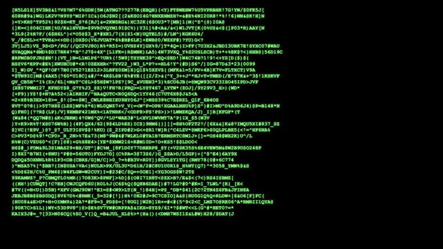 Code-Matrix Cascade: Abstract representation of a dynamic, cascading code stream in shades of neon green, suggestive of complex algorithms.