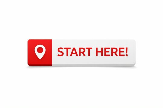 Interactive button encouraging users to begin their journey or process.