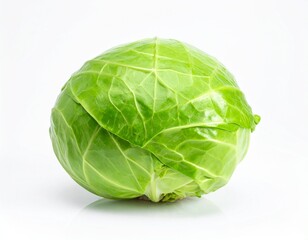 Fototapeta premium Organic Cabbage Vegetable Isolated on White Background