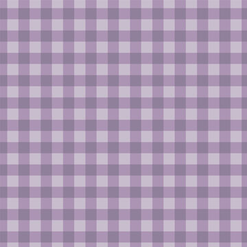 Pastel lavender purple gingham seamless pattern