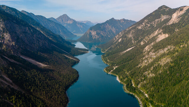 PAISAJE BOSQUE Y LAGO