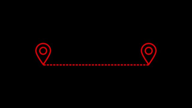 Red Location Pinpoint Icon Design